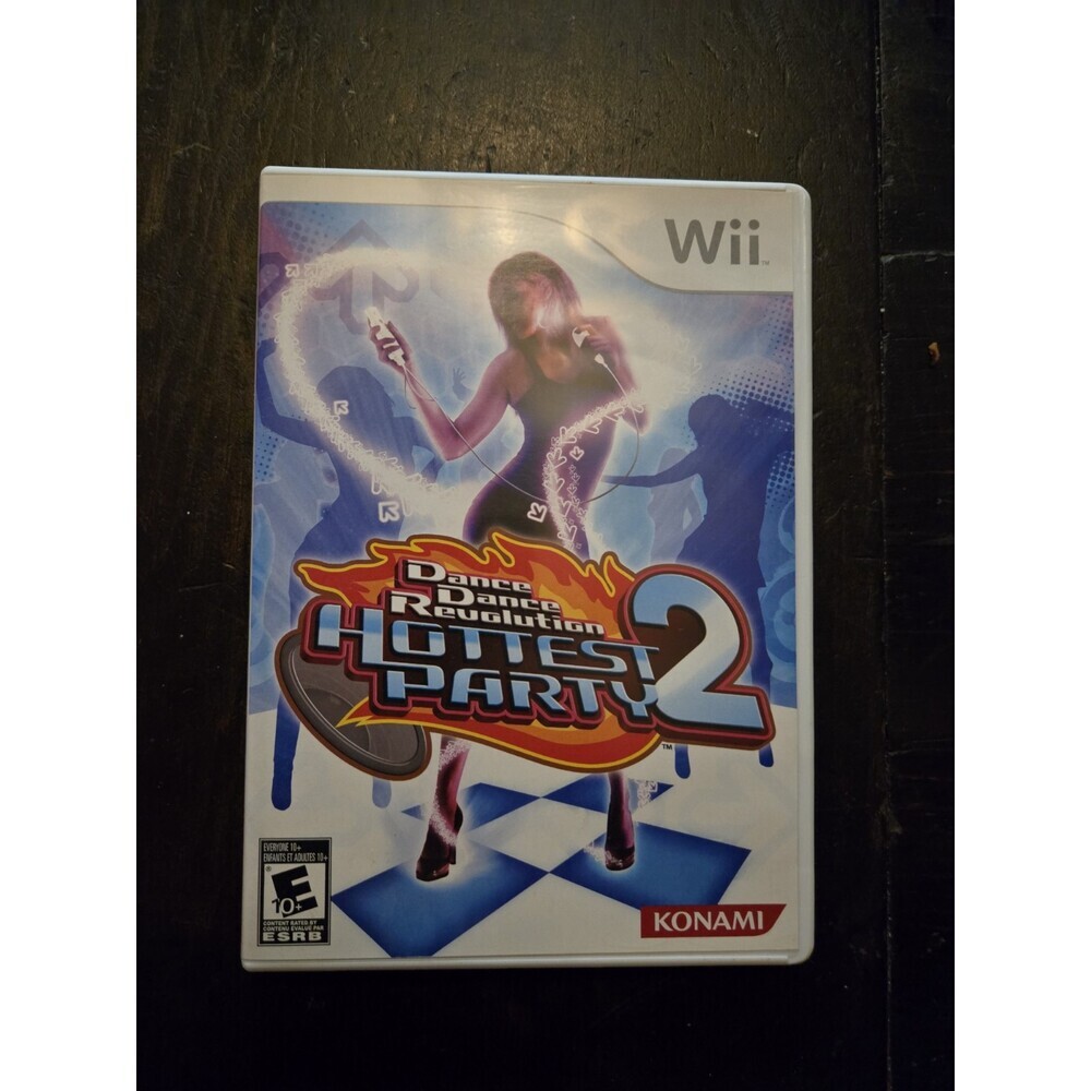 Dance Dance Revolution Hottest Party 2 (Nintendo Wii, 2007) CIB Complete In Box
